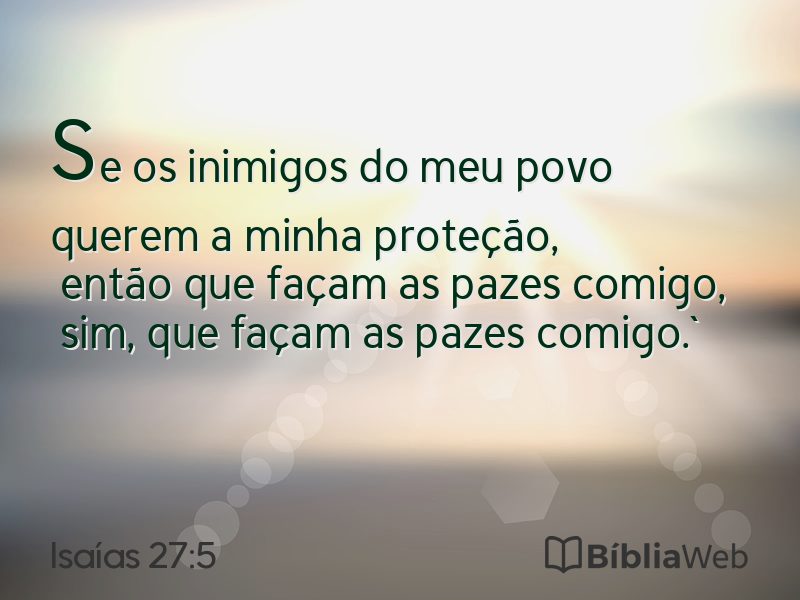 Isaías 27:5 em imagem para compartilhar