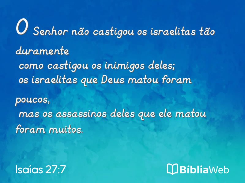 Isaías 27:7 em imagem para compartilhar