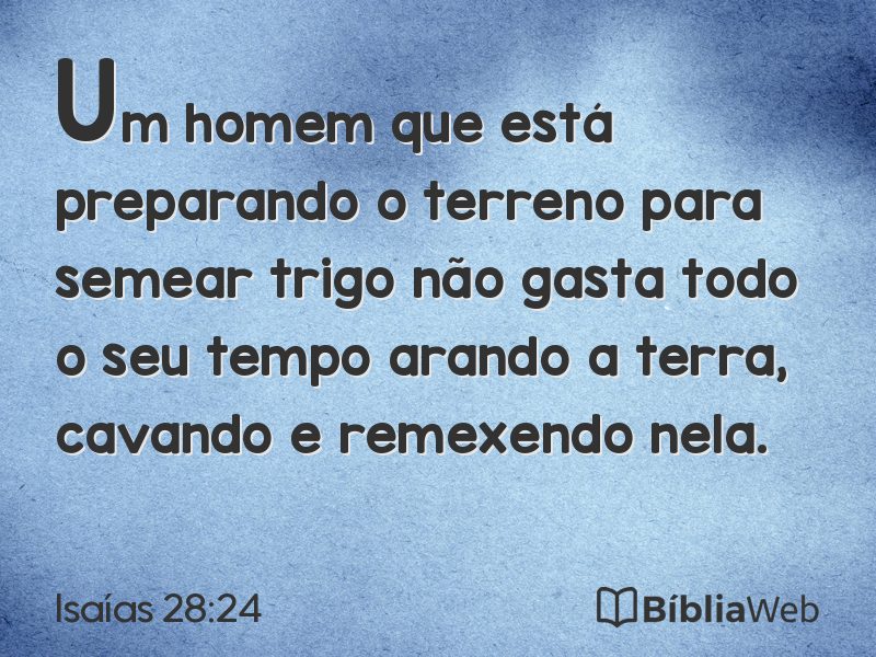 Isaías 28:24 em imagem para compartilhar