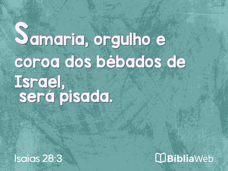 Isaías 28:3 em imagem para compartilhar