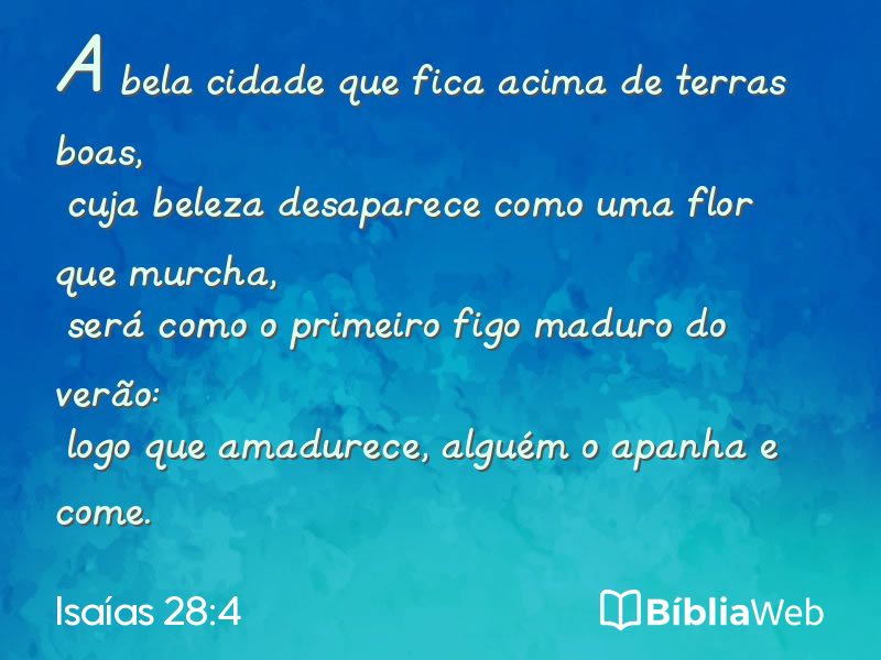 Isaías 28:4 em imagem para compartilhar