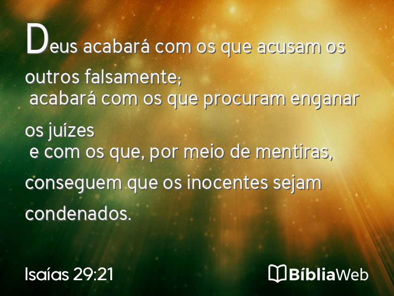 Isaías 29:21 em imagem para compartilhar