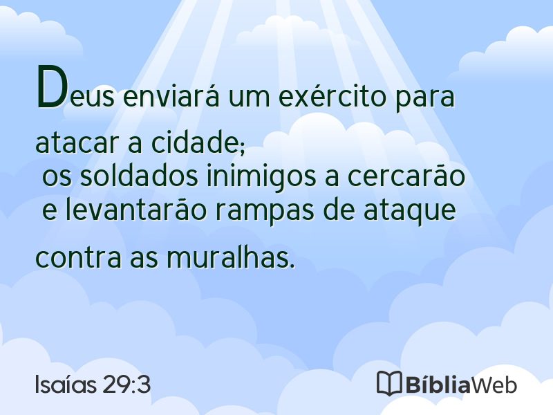 Isaías 29:3 em imagem para compartilhar