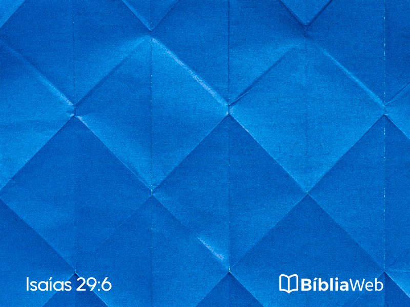 Isaías 29:6 em imagem para compartilhar
