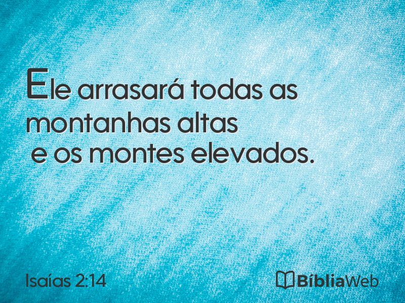 Isaías 2:14 em imagem para compartilhar