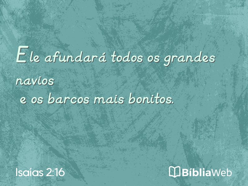 Isaías 2:16 em imagem para compartilhar