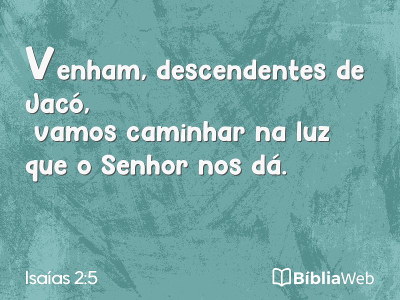 Isaías 2:5 em imagem para compartilhar