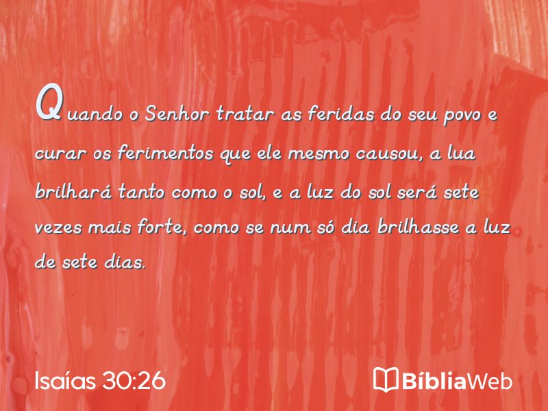 Isaías 30:26 em imagem para compartilhar