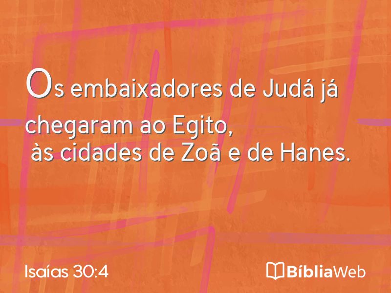 Isaías 30:4 em imagem para compartilhar