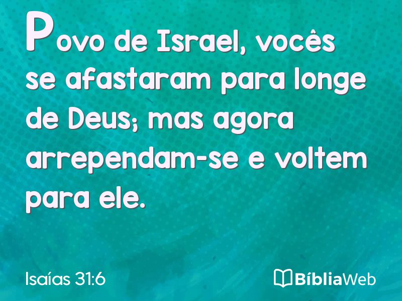 Isaías 31:6 em imagem para compartilhar