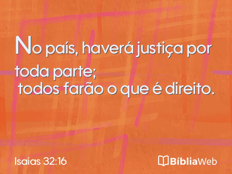 Isaías 32:16 em imagem para compartilhar