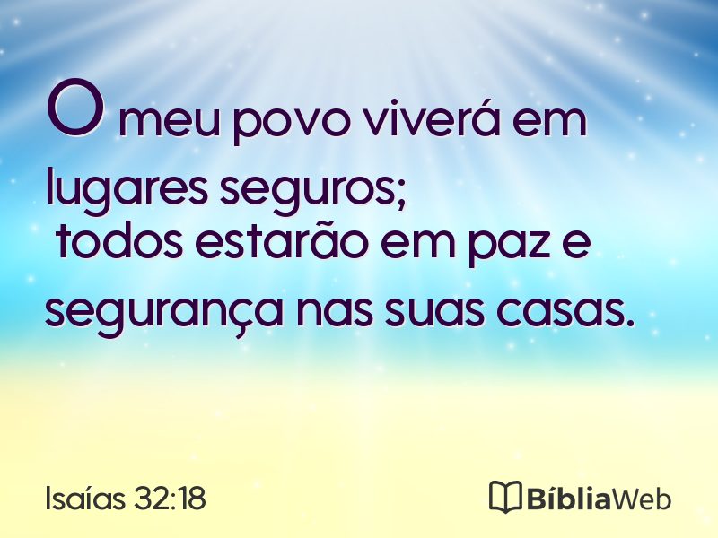 Isaías 32:18 em imagem para compartilhar