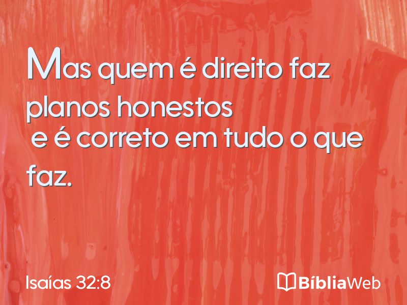 Isaías 32:8 em imagem para compartilhar