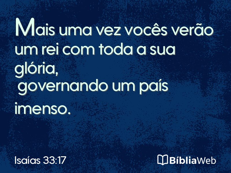 Isaías 33:17 em imagem para compartilhar