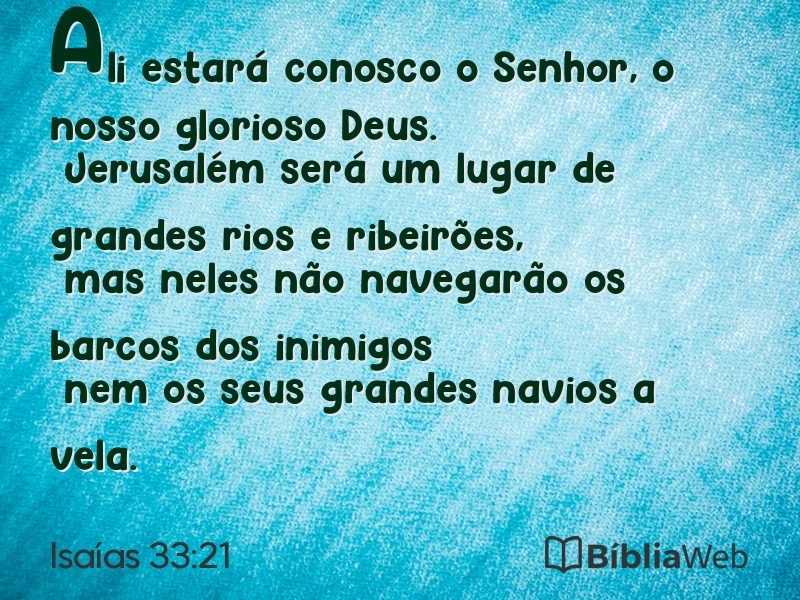 Isaías 33:21 em imagem para compartilhar