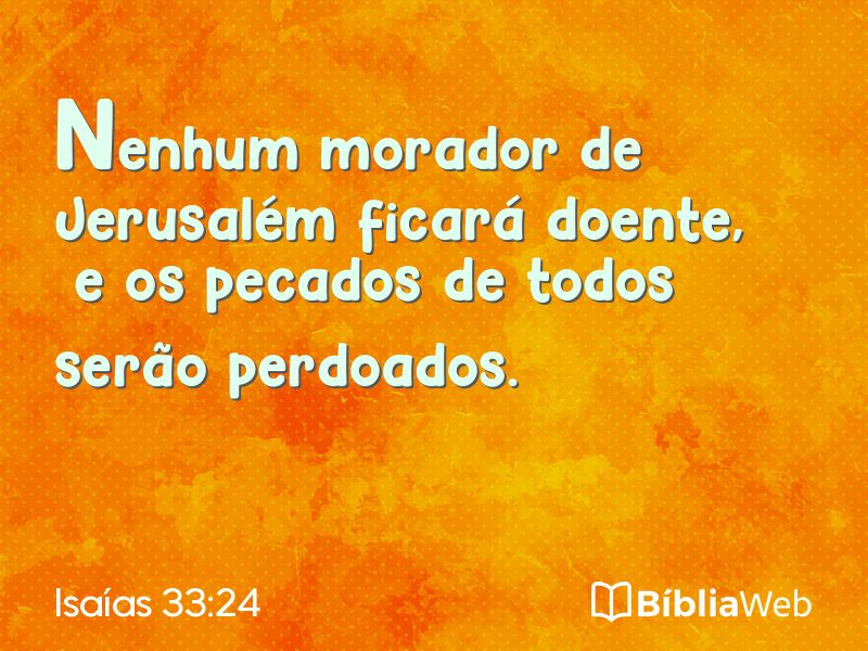 Isaías 33:24 em imagem para compartilhar
