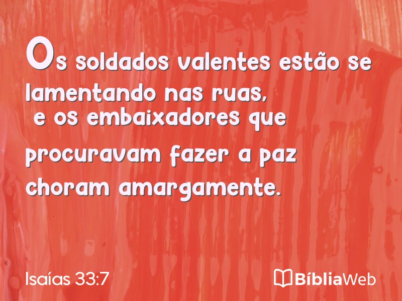 Isaías 33:7 em imagem para compartilhar