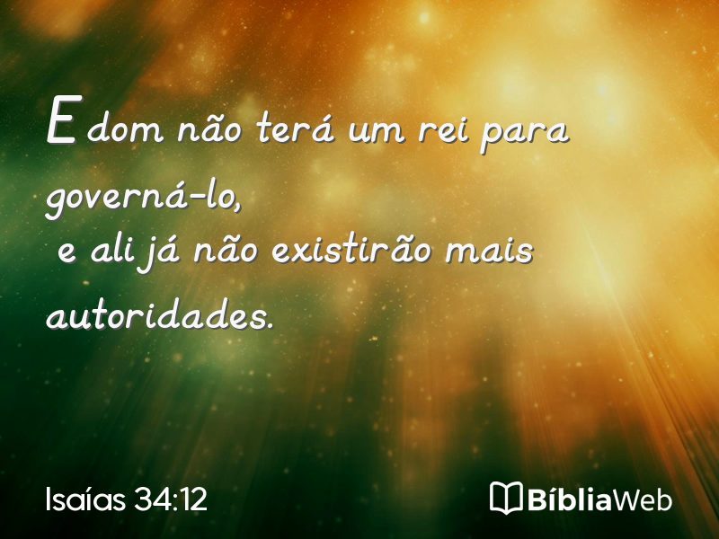 Isaías 34:12 em imagem para compartilhar