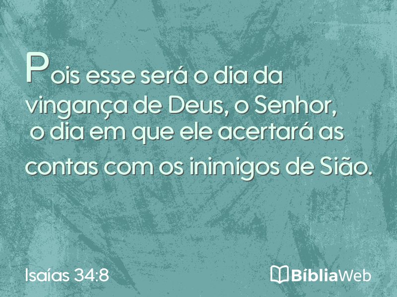 Isaías 34:8 em imagem para compartilhar