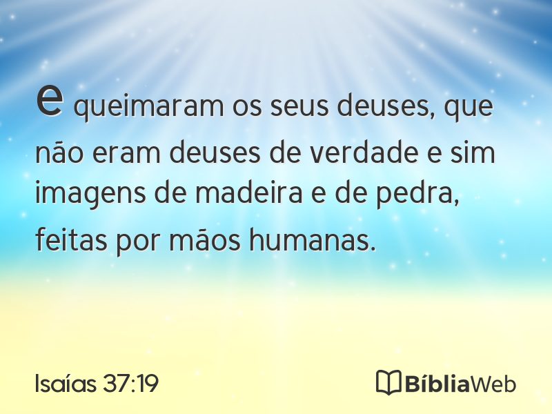 Isaías 37:19 em imagem para compartilhar