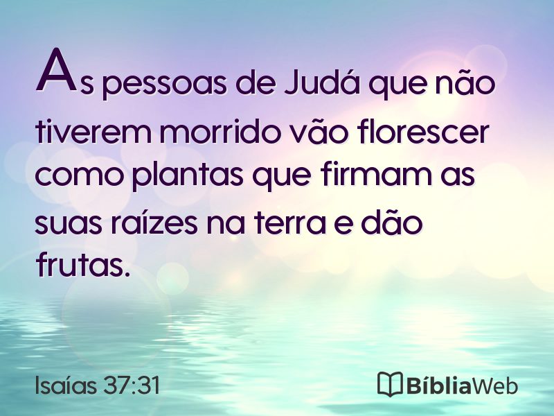 Isaías 37:31 em imagem para compartilhar