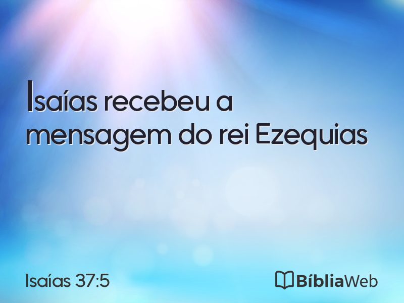 Isaías 37:5 em imagem para compartilhar