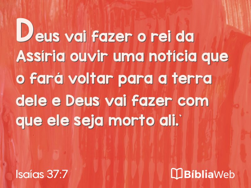 Isaías 37:7 em imagem para compartilhar