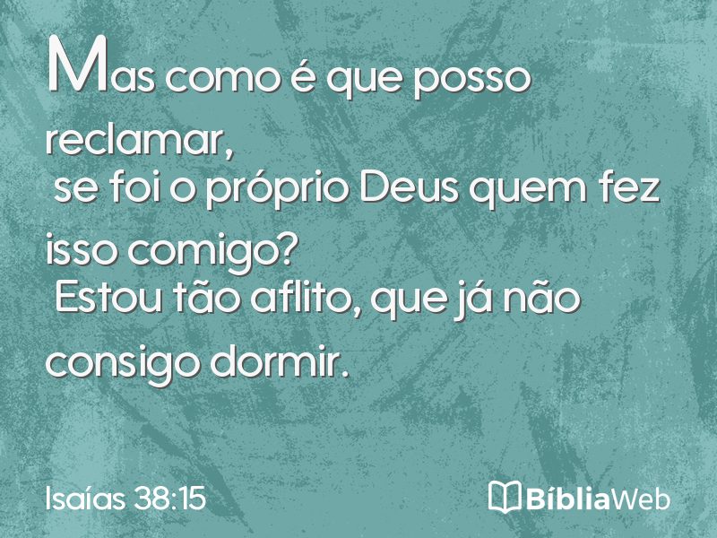 Isaías 38:15 em imagem para compartilhar