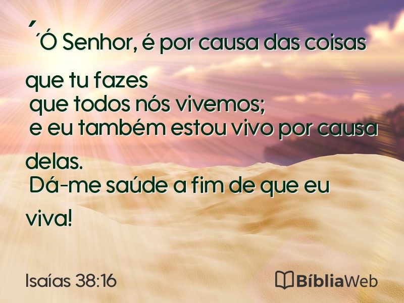 Isaías 38:16 em imagem para compartilhar