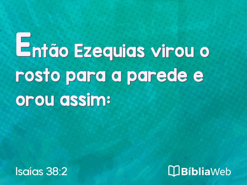 Isaías 38:2 em imagem para compartilhar