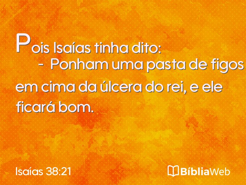 Isaías 38:21 em imagem para compartilhar