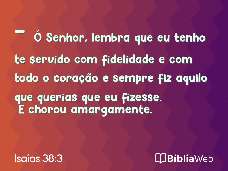 Isaías 38:3 em imagem para compartilhar
