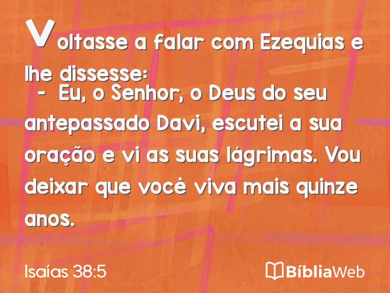 Isaías 38:5 em imagem para compartilhar