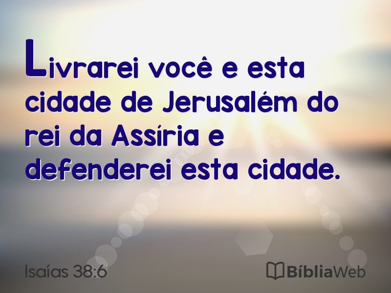Isaías 38:6 em imagem para compartilhar