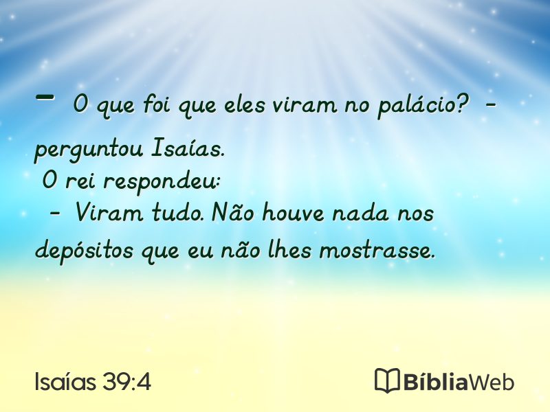 Isaías 39:4 em imagem para compartilhar