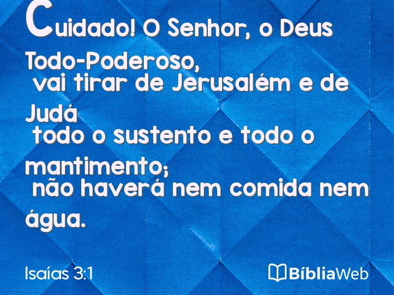 Isaías 3:1 em imagem para compartilhar