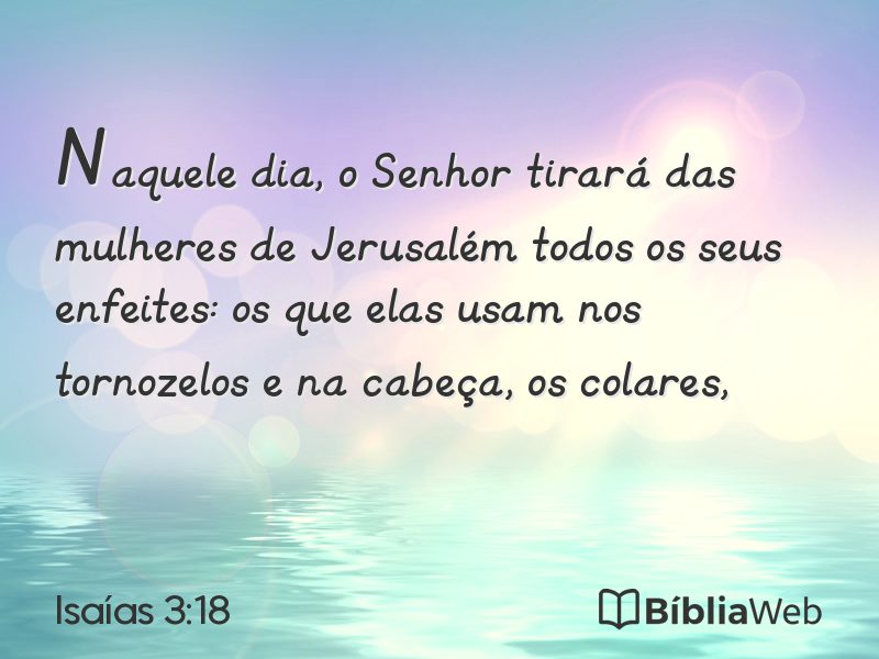 Isaías 3:18 em imagem para compartilhar