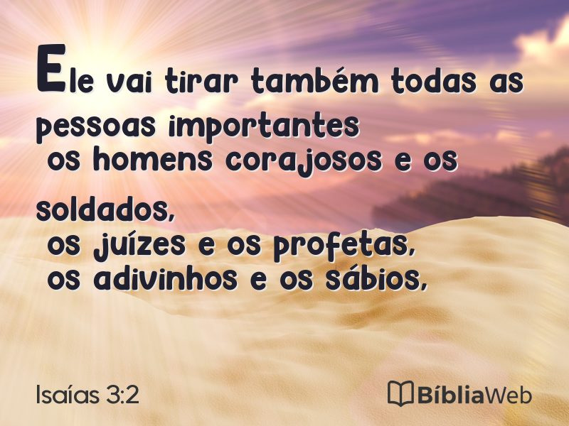 Isaías 3:2 em imagem para compartilhar