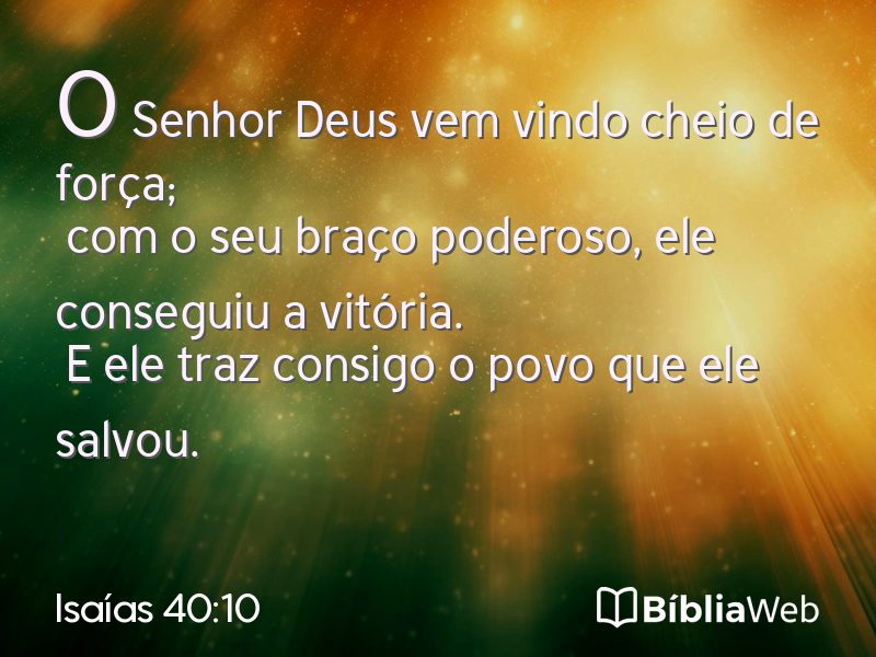 Isaías 40:10 em imagem para compartilhar