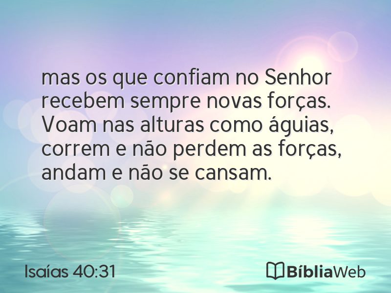 Isaías 40:31 em imagem para compartilhar