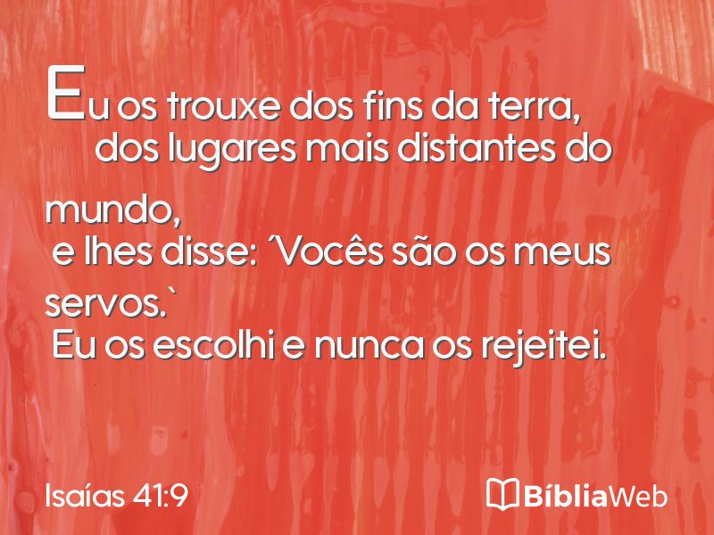 Isaías 41:9 em imagem para compartilhar