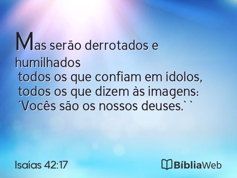 Isaías 42:17 em imagem para compartilhar