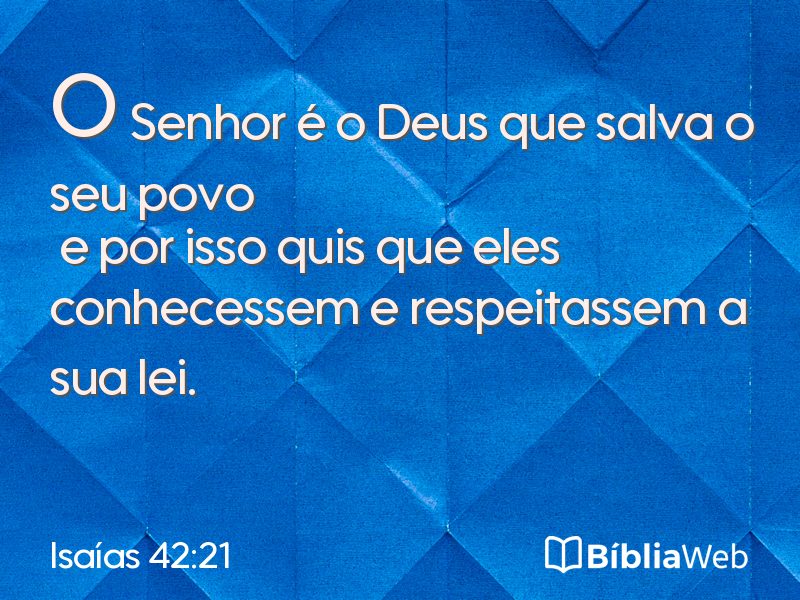 Isaías 42:21 em imagem para compartilhar
