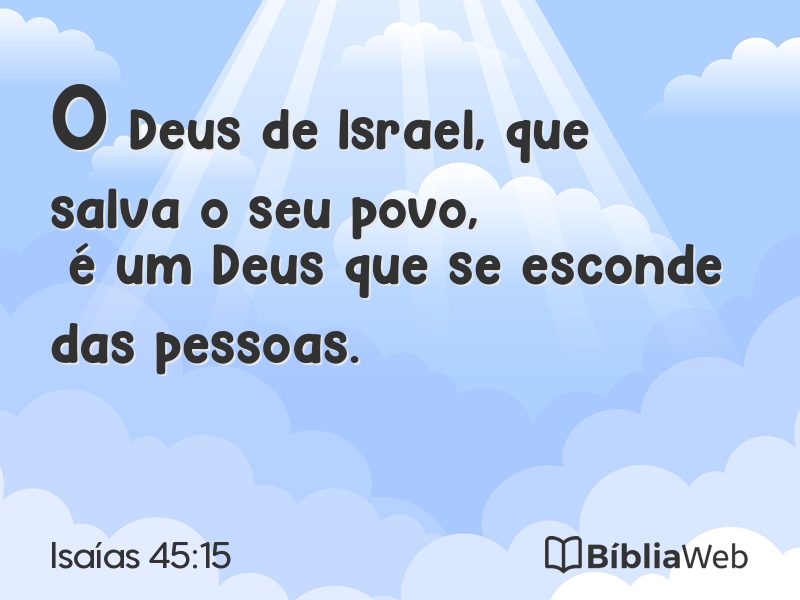 Isaías 45:15 em imagem para compartilhar