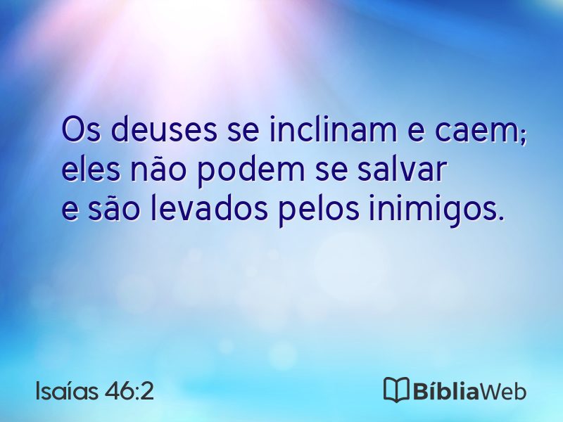 Isaías 46:2 em imagem para compartilhar