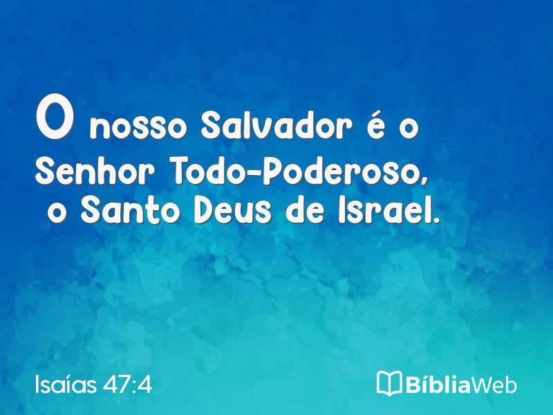 Isaías 47:4 em imagem para compartilhar