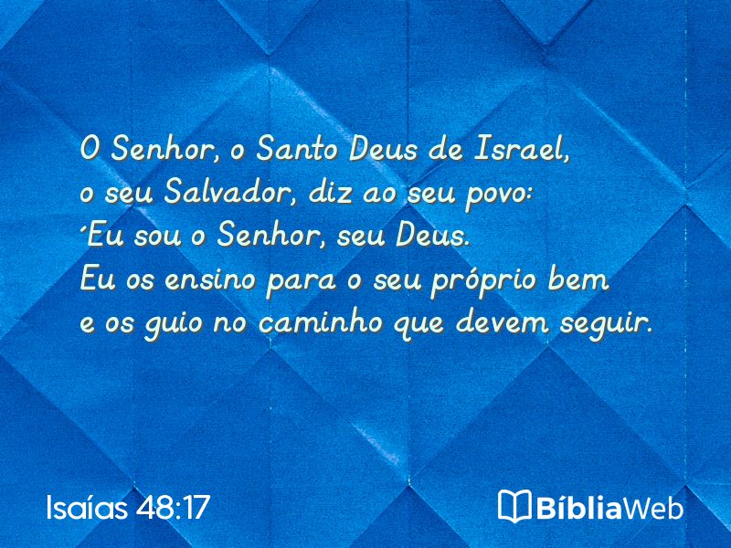 Isaías 48:17 em imagem para compartilhar