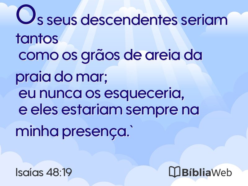 Isaías 48:19 em imagem para compartilhar