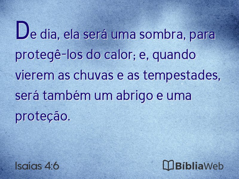 Isaías 4:6 em imagem para compartilhar