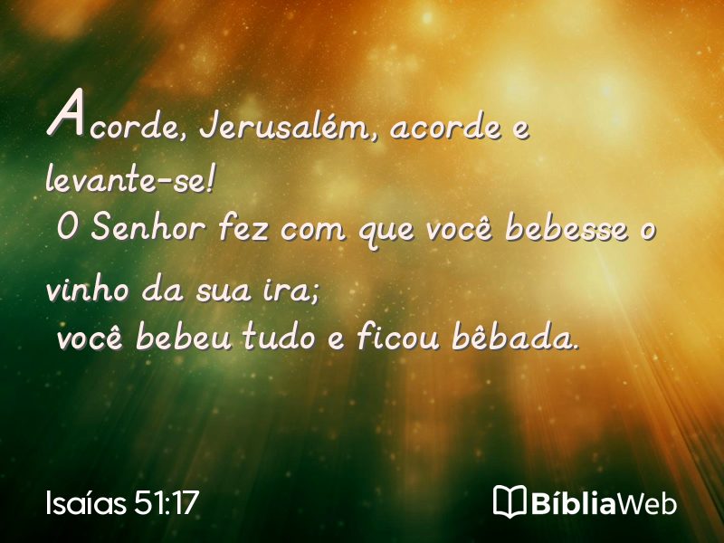 Isaías 51:17 em imagem para compartilhar
